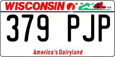 WI license plate 379PJP