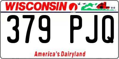WI license plate 379PJQ