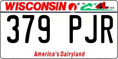 WI license plate 379PJR
