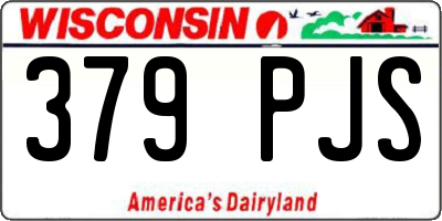 WI license plate 379PJS