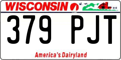 WI license plate 379PJT