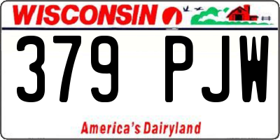 WI license plate 379PJW