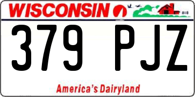 WI license plate 379PJZ