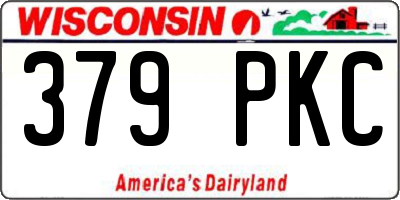 WI license plate 379PKC
