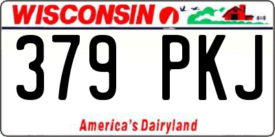 WI license plate 379PKJ