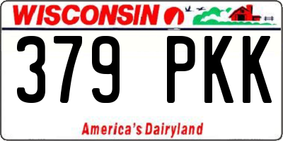 WI license plate 379PKK