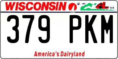 WI license plate 379PKM
