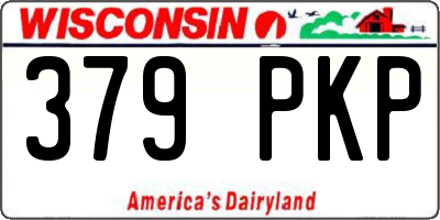 WI license plate 379PKP