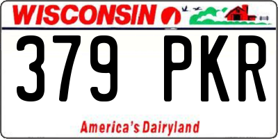 WI license plate 379PKR