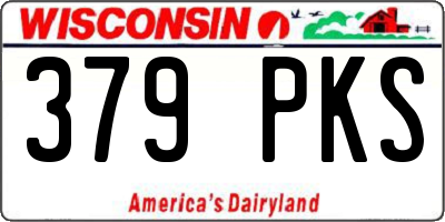WI license plate 379PKS
