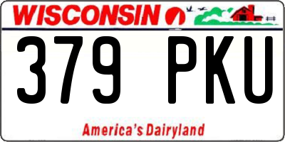 WI license plate 379PKU
