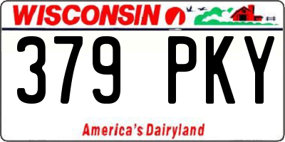 WI license plate 379PKY
