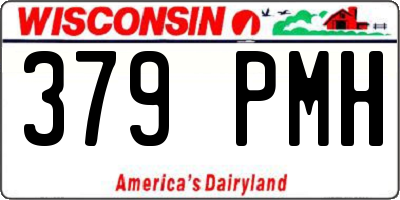 WI license plate 379PMH