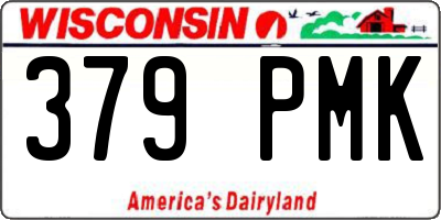 WI license plate 379PMK