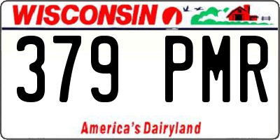 WI license plate 379PMR