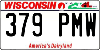 WI license plate 379PMW