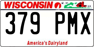 WI license plate 379PMX