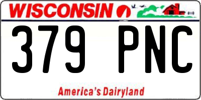 WI license plate 379PNC