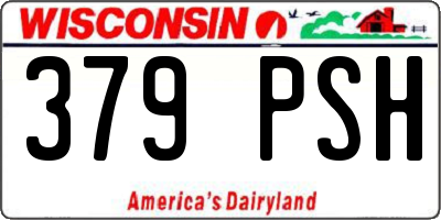 WI license plate 379PSH