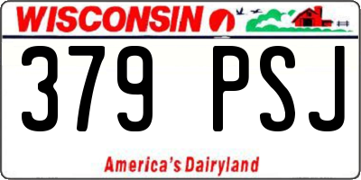 WI license plate 379PSJ