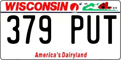 WI license plate 379PUT