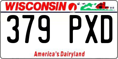 WI license plate 379PXD