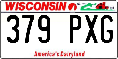WI license plate 379PXG