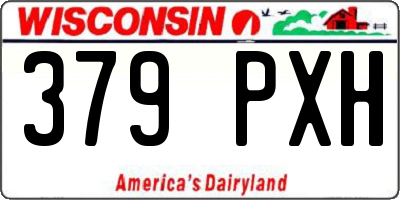 WI license plate 379PXH