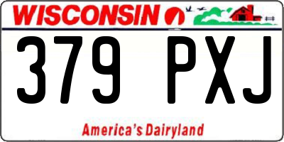 WI license plate 379PXJ