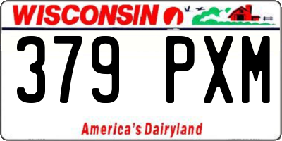 WI license plate 379PXM