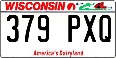 WI license plate 379PXQ