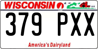 WI license plate 379PXX