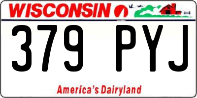 WI license plate 379PYJ