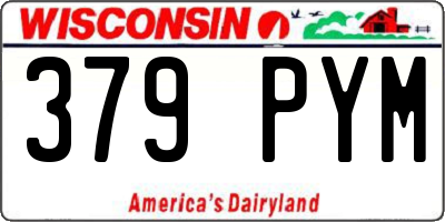 WI license plate 379PYM
