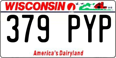 WI license plate 379PYP