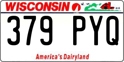 WI license plate 379PYQ