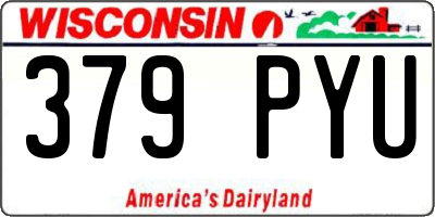 WI license plate 379PYU