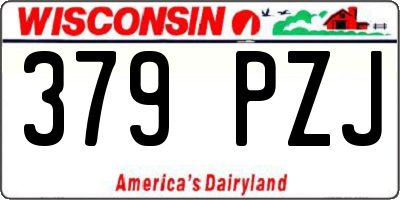 WI license plate 379PZJ