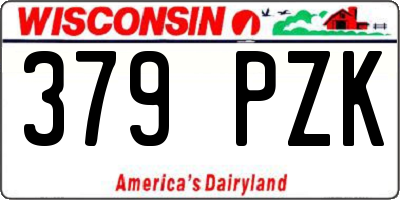 WI license plate 379PZK