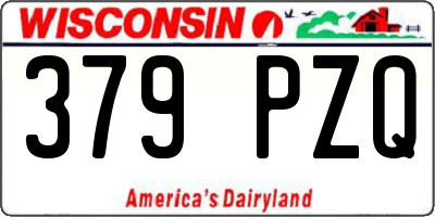 WI license plate 379PZQ