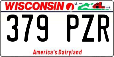 WI license plate 379PZR