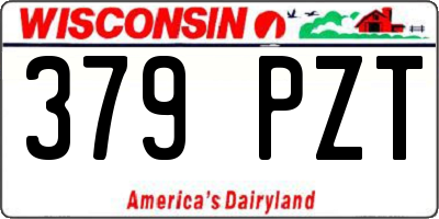 WI license plate 379PZT