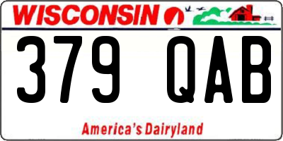 WI license plate 379QAB