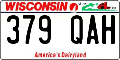 WI license plate 379QAH
