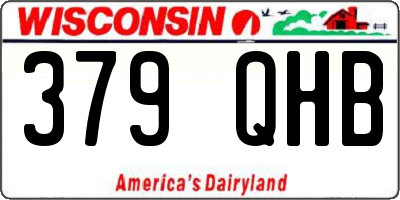 WI license plate 379QHB
