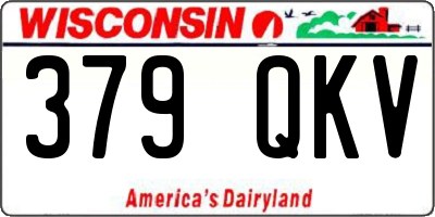 WI license plate 379QKV