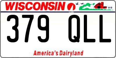 WI license plate 379QLL