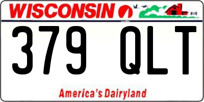 WI license plate 379QLT