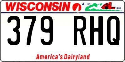 WI license plate 379RHQ