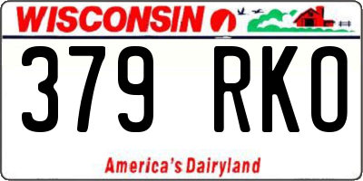 WI license plate 379RKO